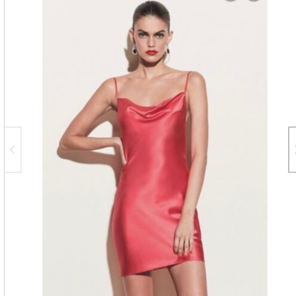 Fleur du Mal Red Cowl Neck Slip Dress - S - Picture 2 of 12